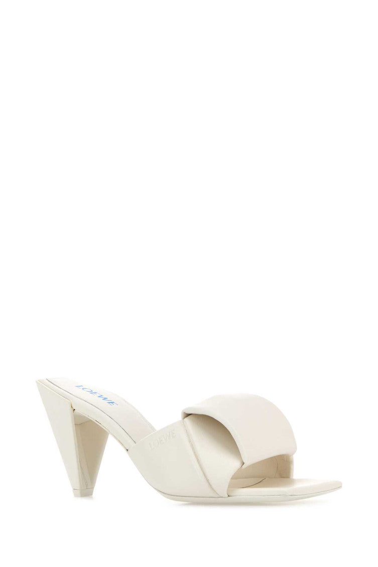 White Slip On  Mules 2