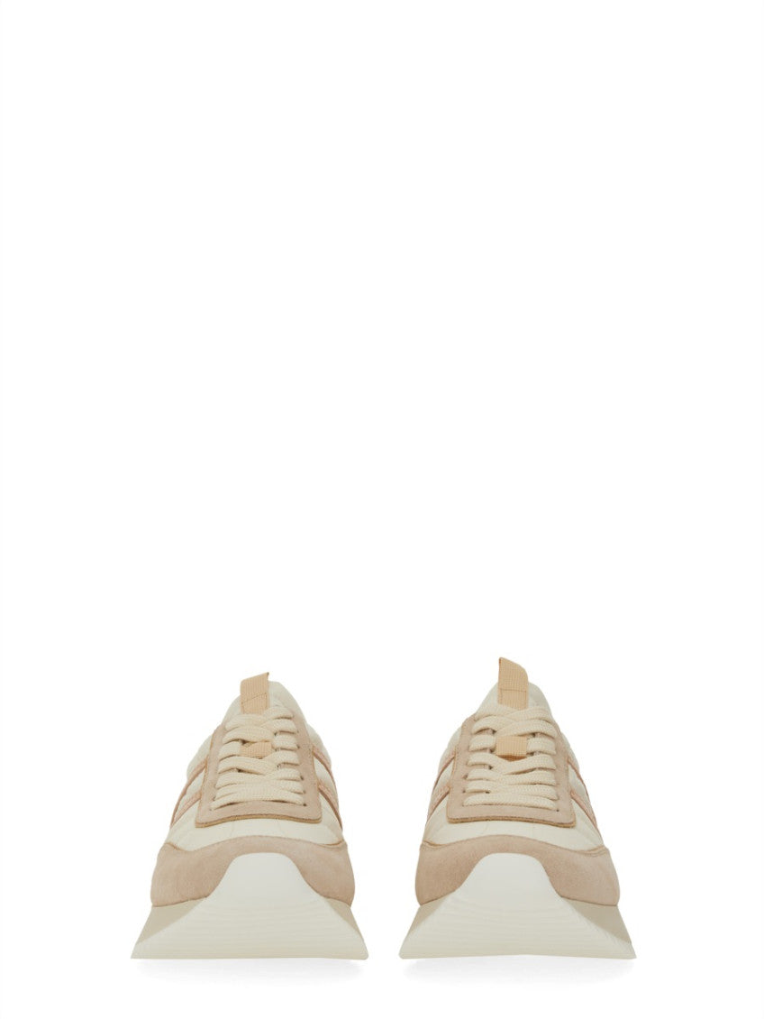 Beige Logo Sneakers 5