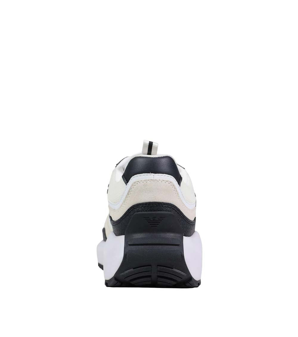 White Color Block Sneakers 4