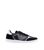 BlackWhite Logo Sneakers 1