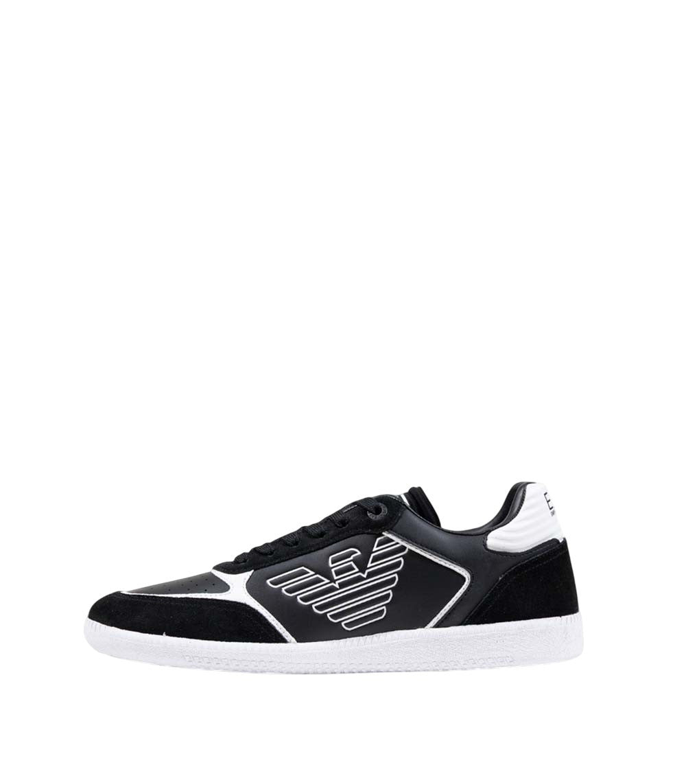 BlackWhite Logo Sneakers 3