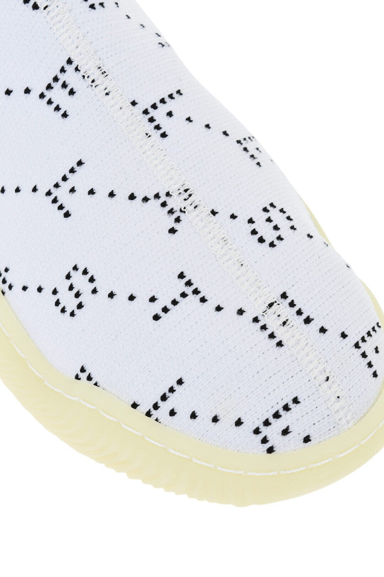 White Logo Sneakers 4