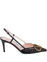 Black Slingback Heels 1
