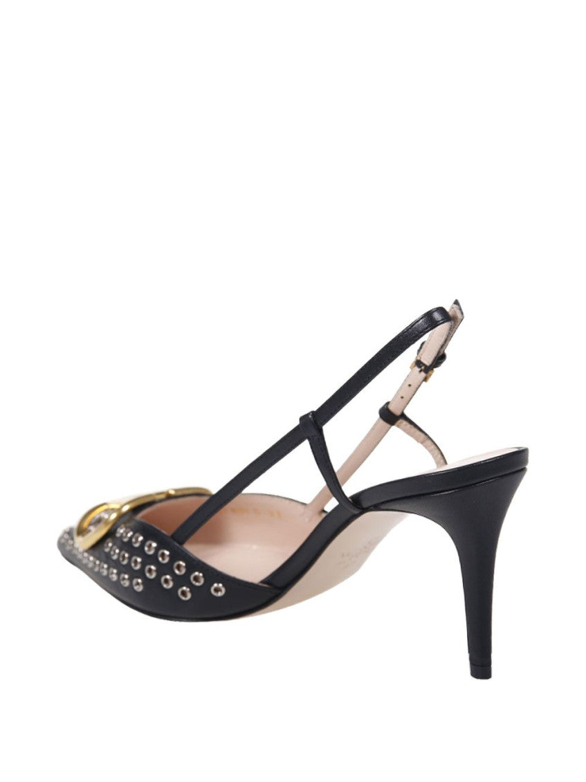 Black Slingback Heels 2