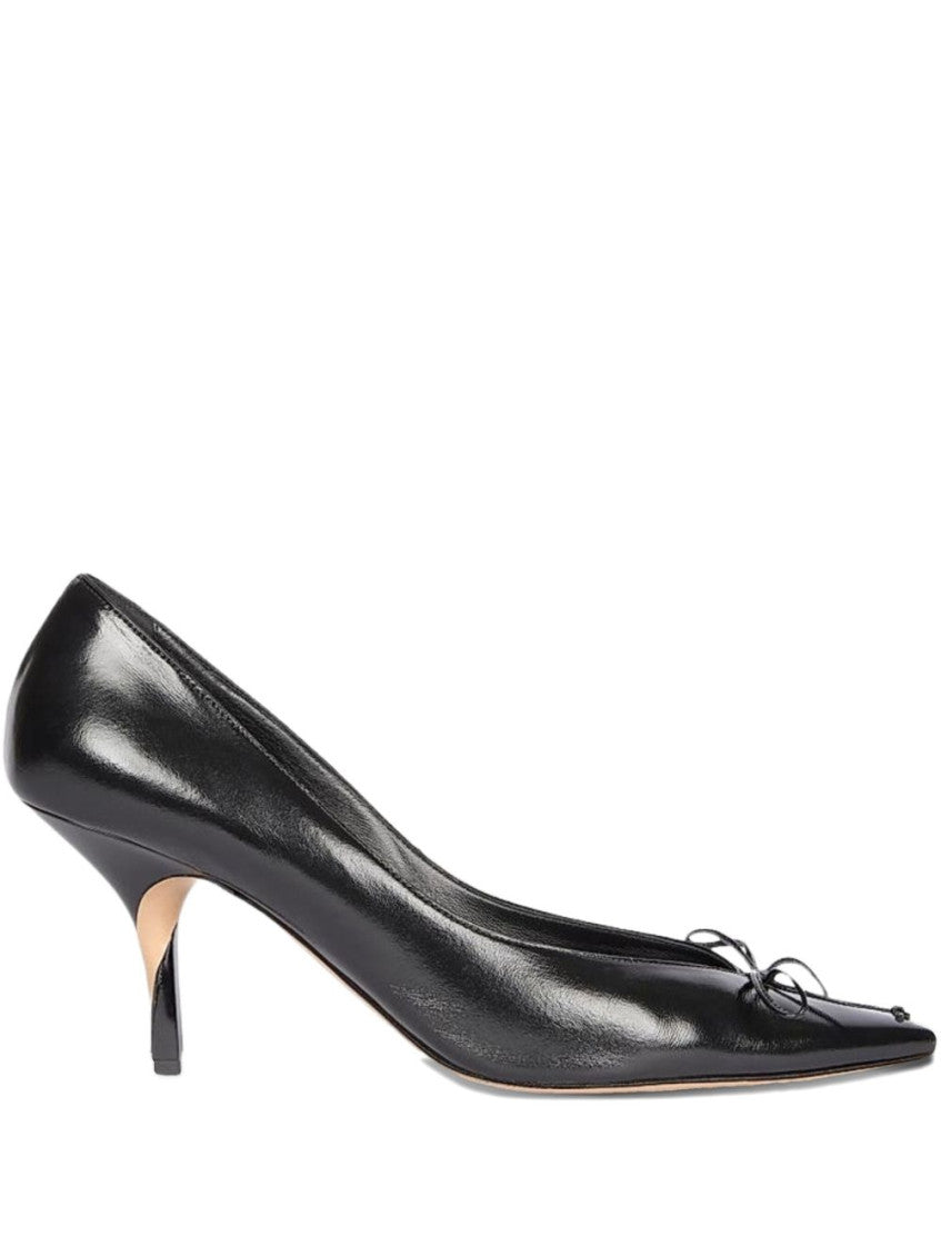 Black Leather Heels 1