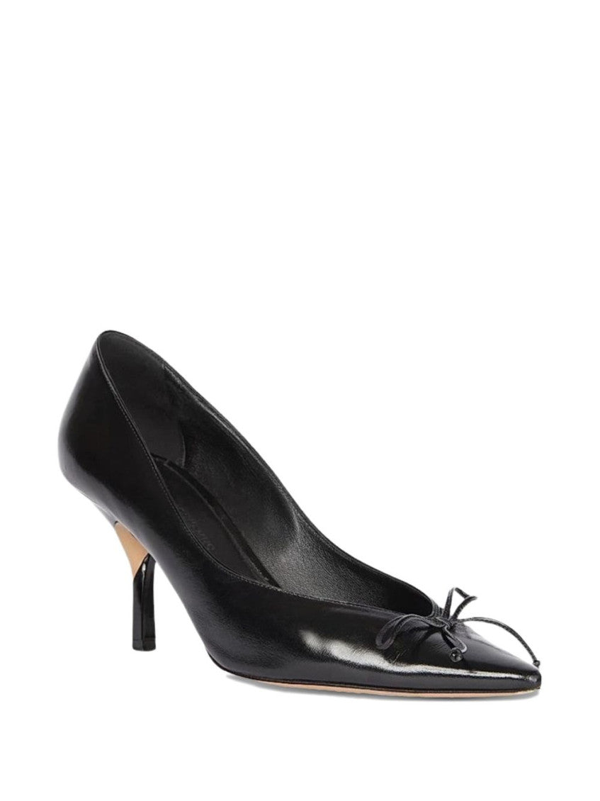 Black Leather Heels 4