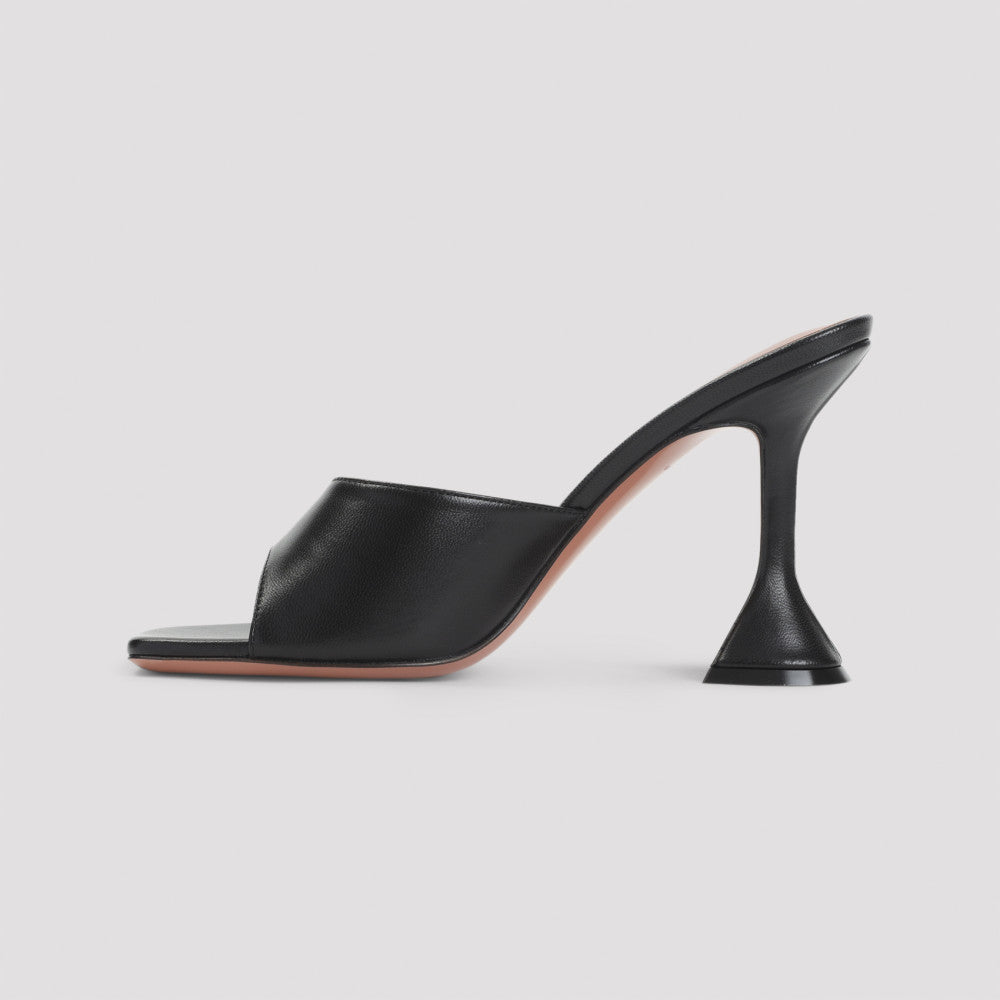Black Leather Heels 4