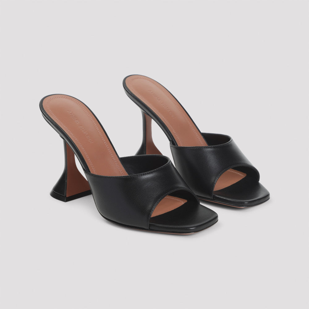 Black Leather Heels 5