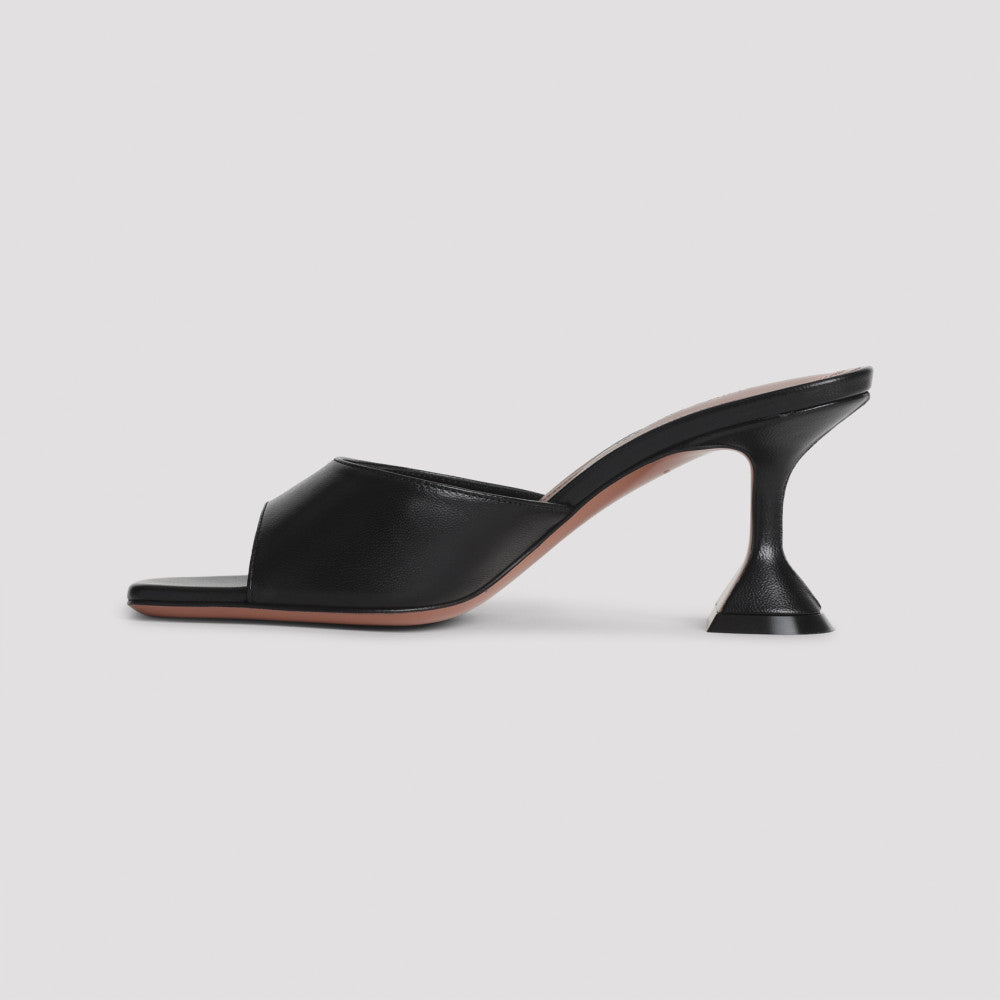 Black Leather Heels 4