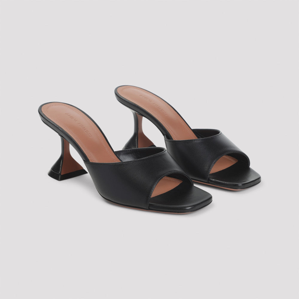 Black Leather Heels 5