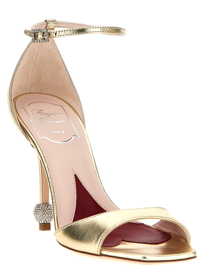 Golden Open Toe Heels 2