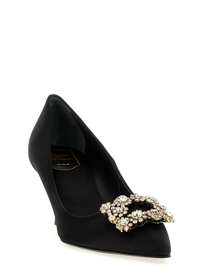 Black Slip On Heels 2
