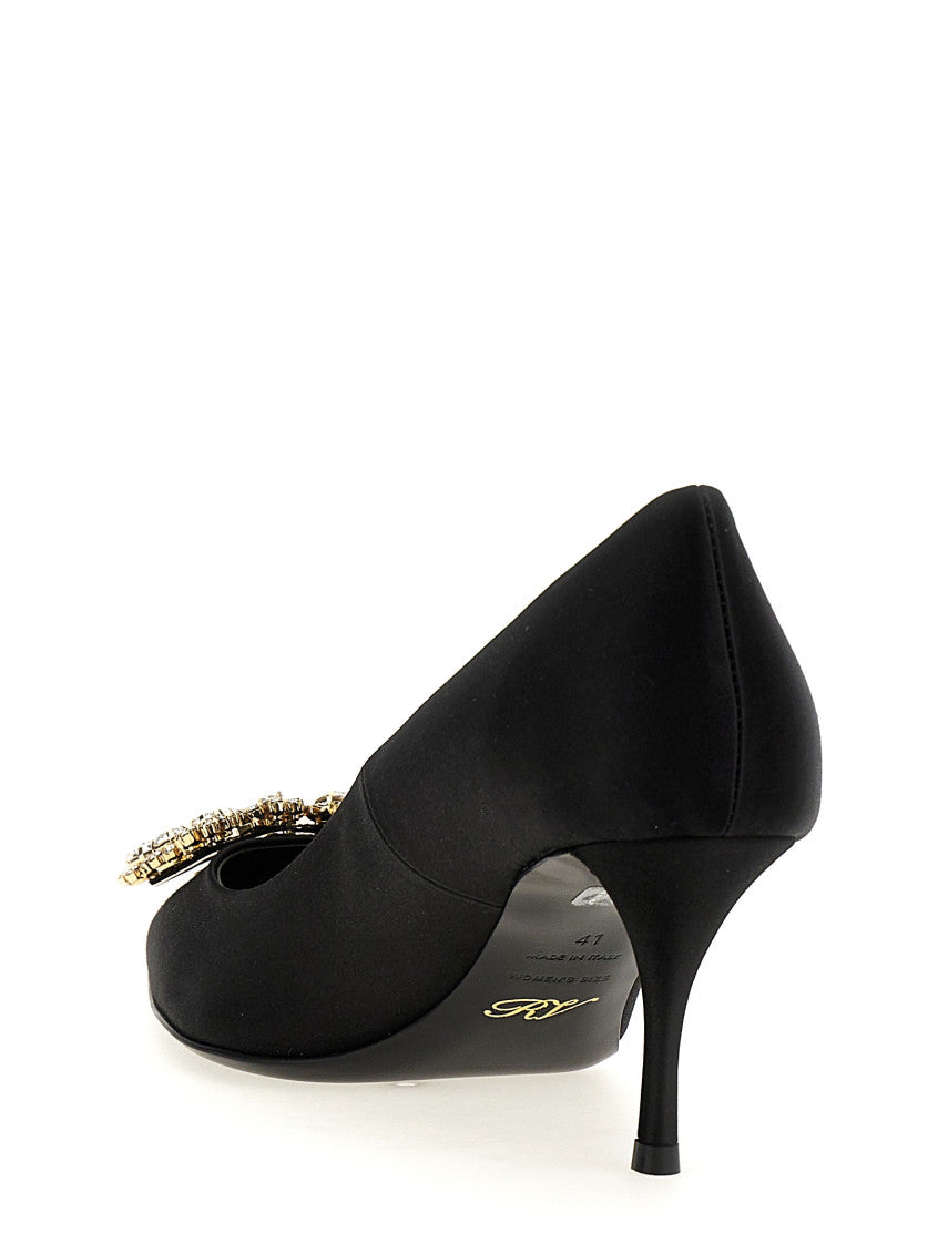 Black Slip On Heels 3
