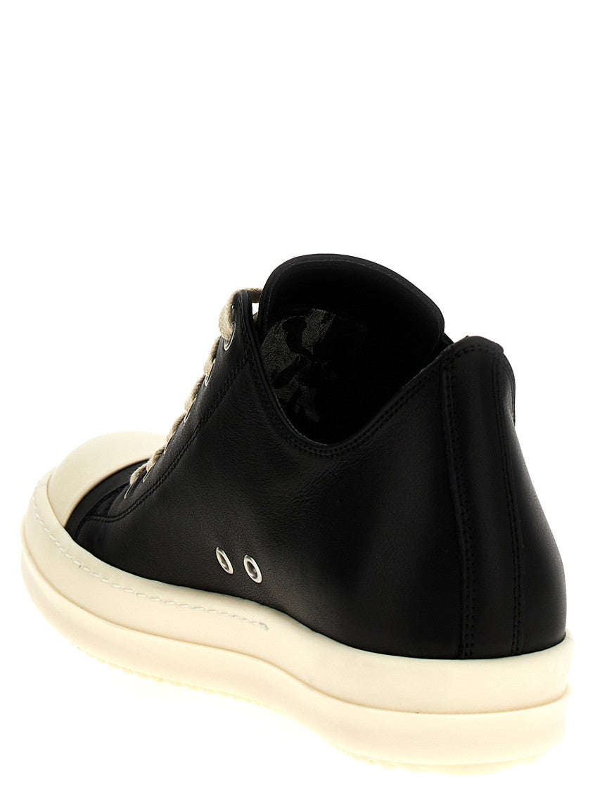 BlackWhite Lace Up Sneakers 3
