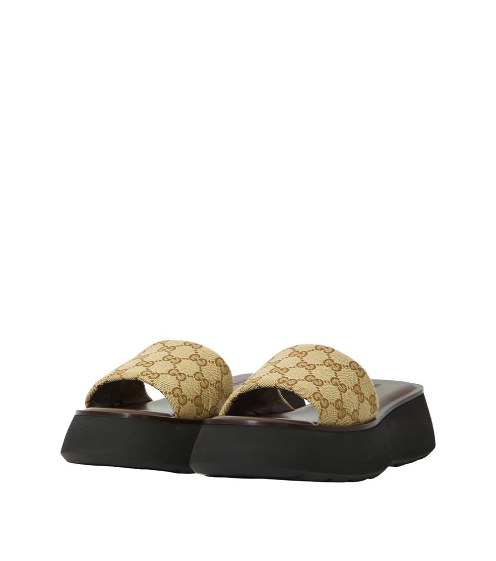 Brown Logo GG Sandal 2