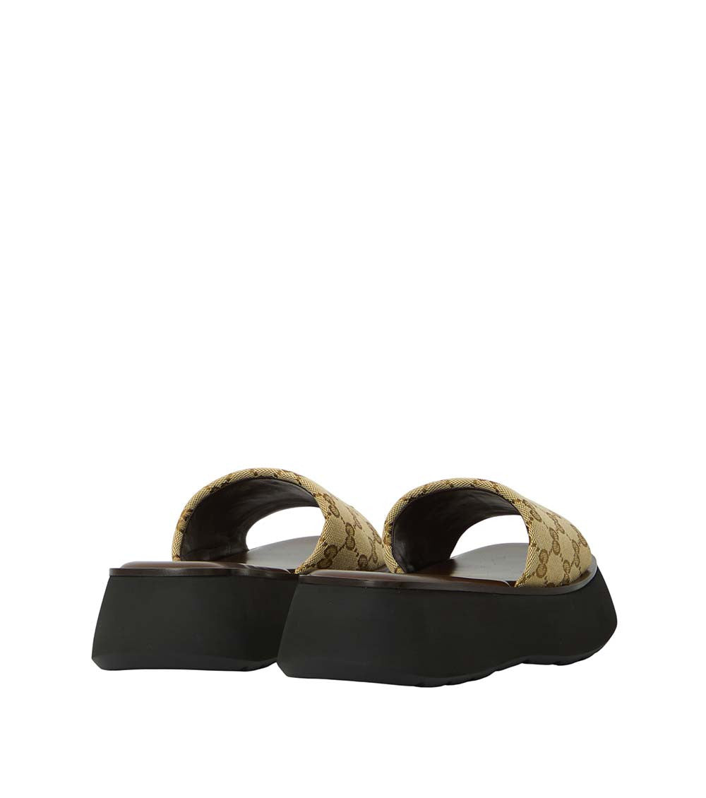 Brown Logo GG Sandal 3