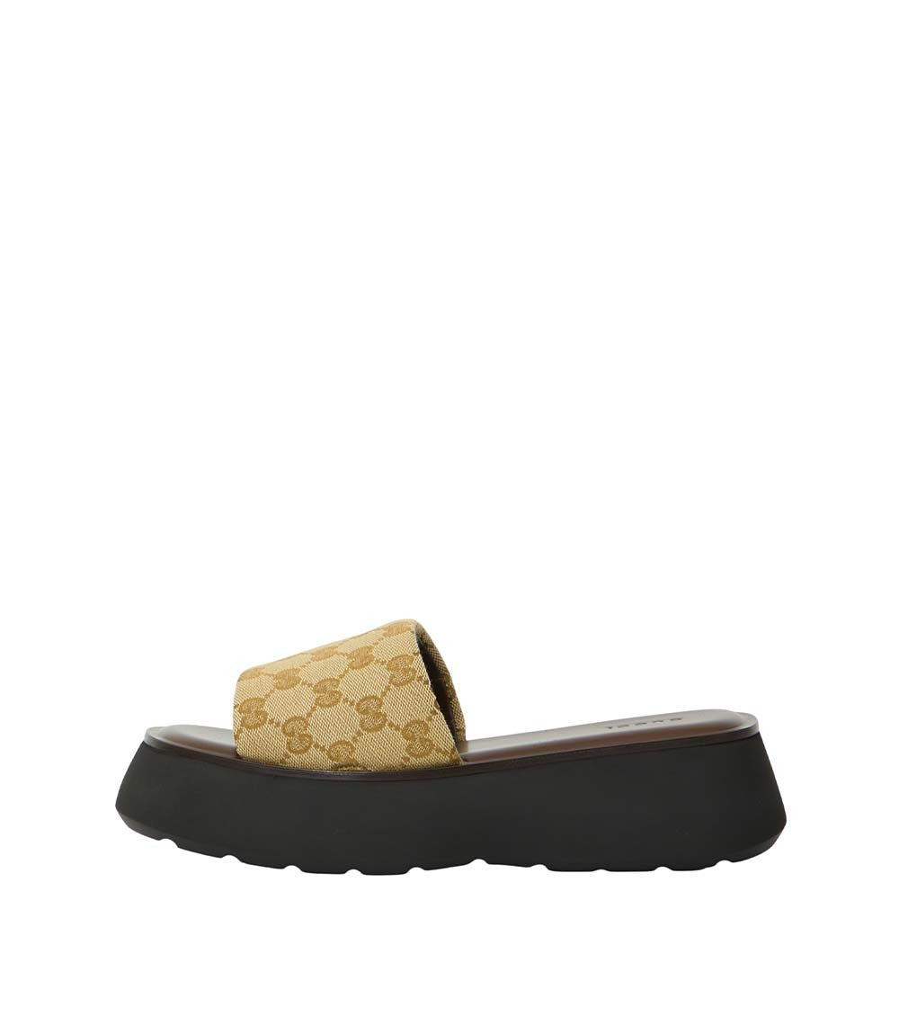 Brown Logo GG Sandal 4