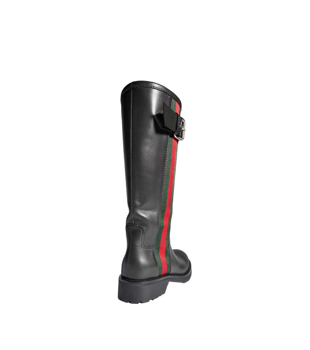 Black Stripes Web Boots 2