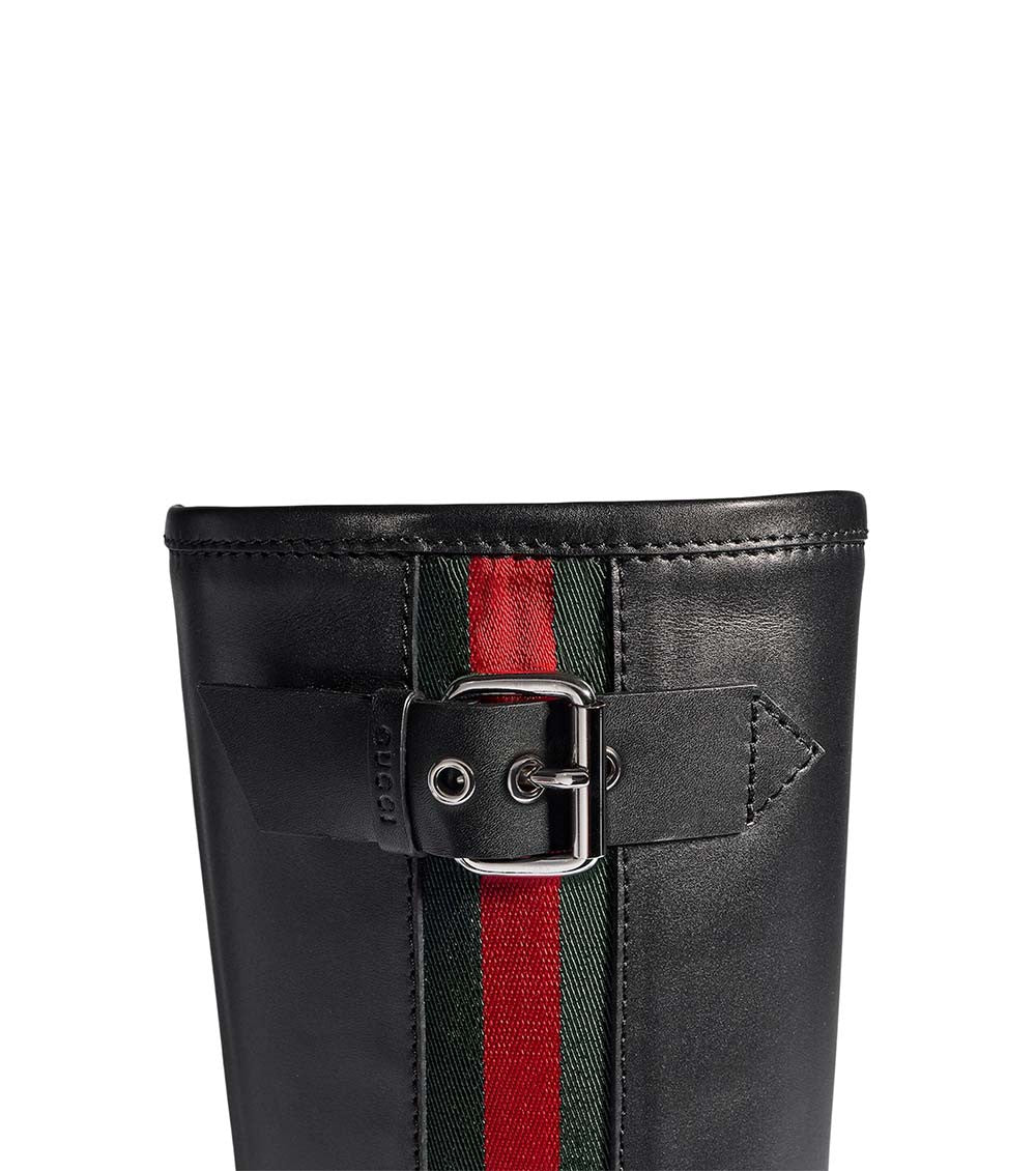 Black Stripes Web Boots 3