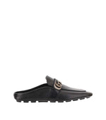 Black Double-G Logo Slippers 1