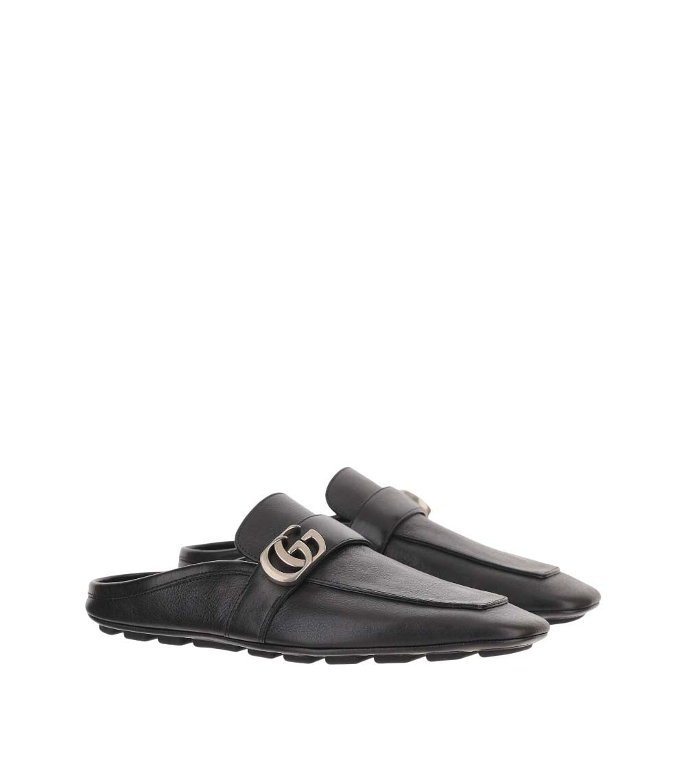 Black Double-G Logo Slippers 3