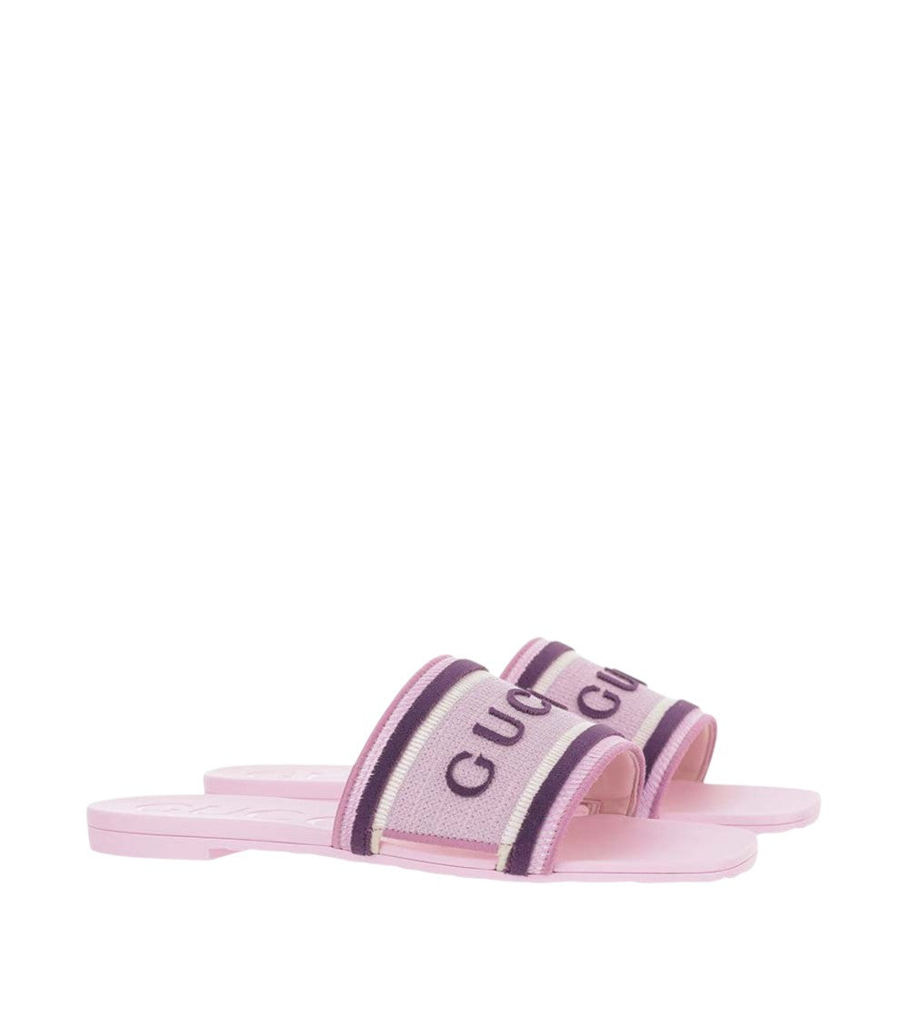 Pink Logo GG Sandals 2