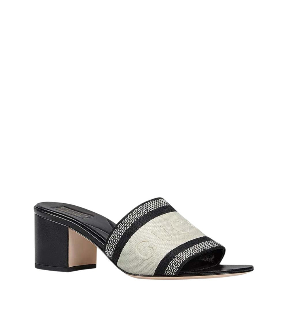 Black Logo Heels 1