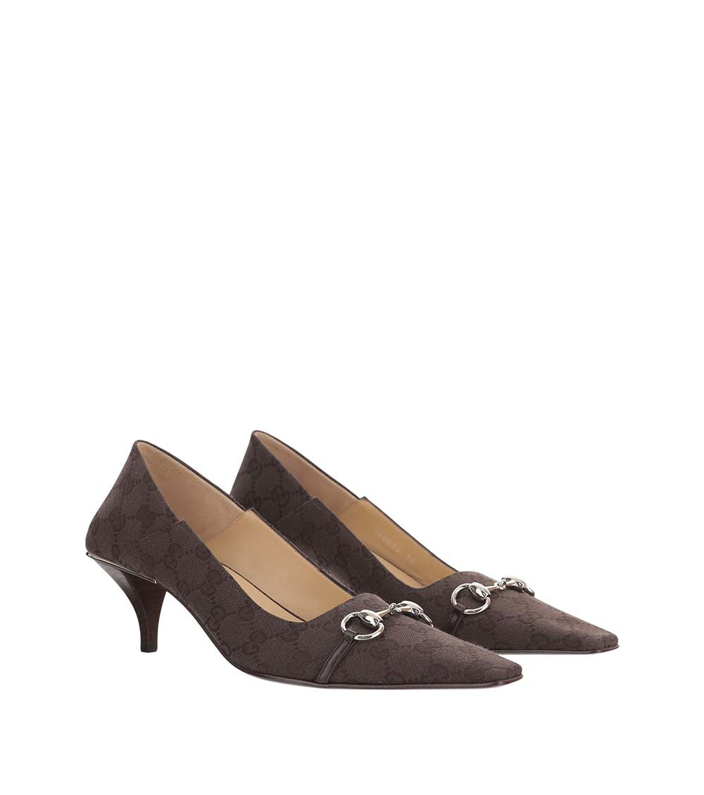 Brown Logo Vittoria Pumps 2
