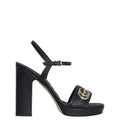 Black Logo Double-G Heels 1