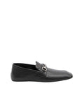 Black Leather Horsebit Loafers 1