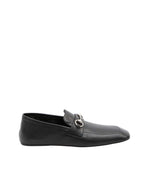 Black Leather Horsebit Loafers 1