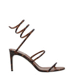 Brown Cleo Printed Heels 1