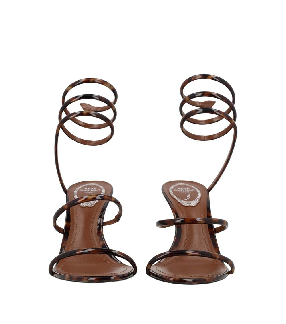 Brown Cleo Printed Heels 3
