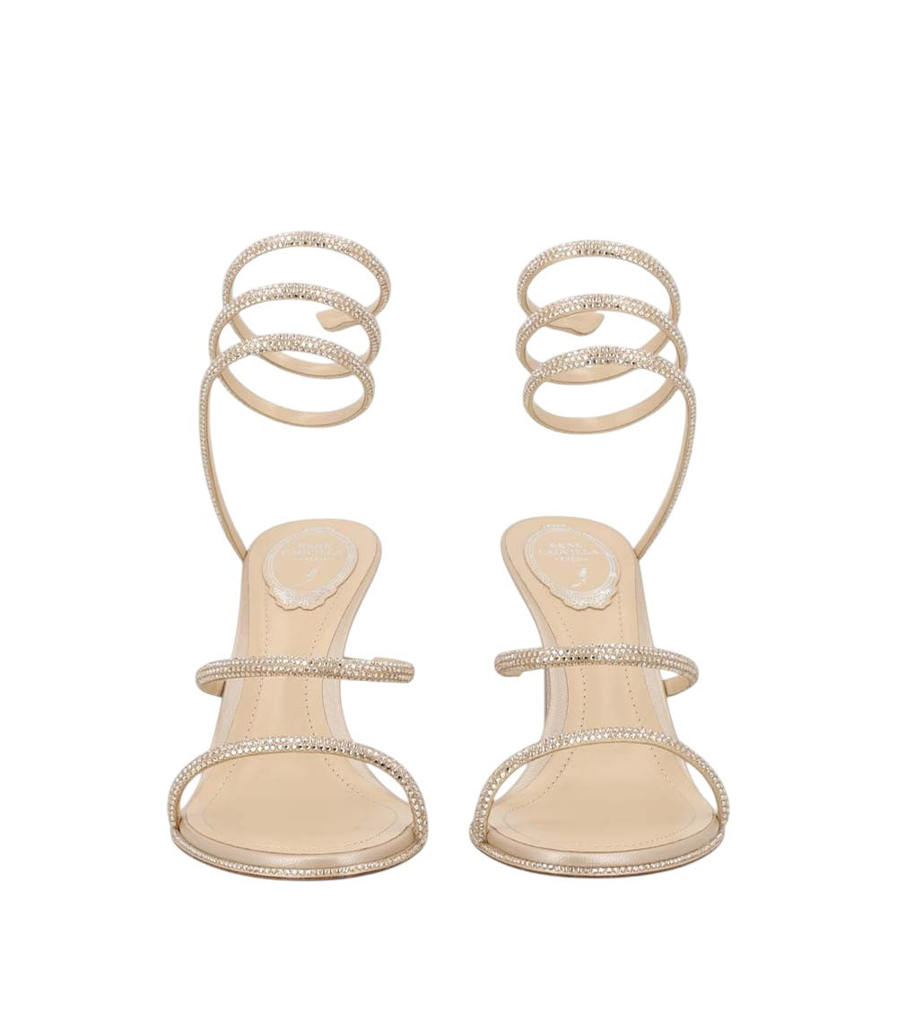Natural Cleo Rhinestone Heels 4