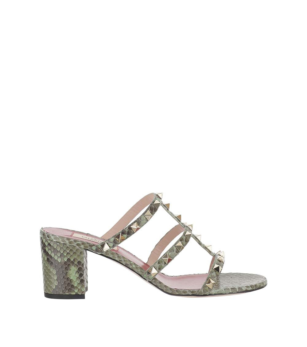 Green Rockstud Heels 1