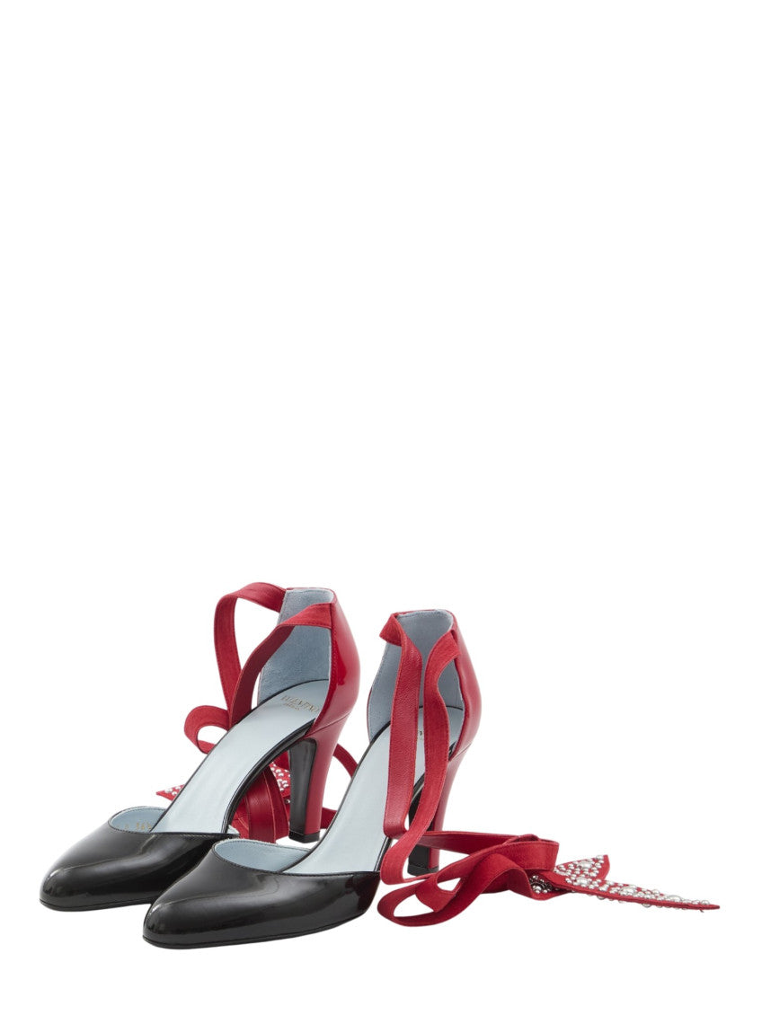 Black Foliefoliage Pumps 2