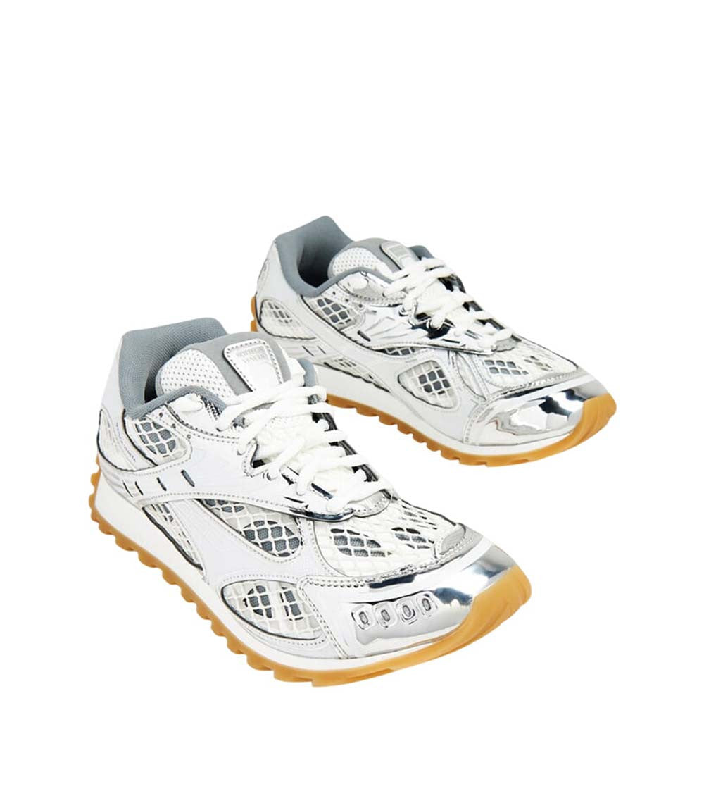 Silver Logo Orbit Sneakers 3