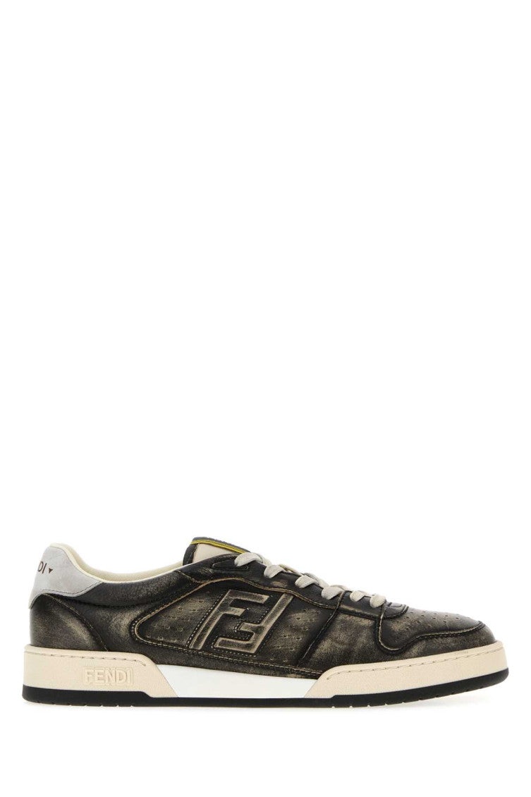 Black Logo Match Sneakers 1