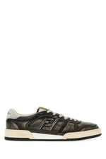 Black Logo Match Sneakers 1