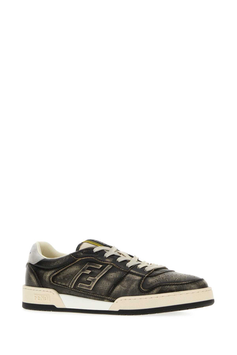 Black Logo Match Sneakers 2