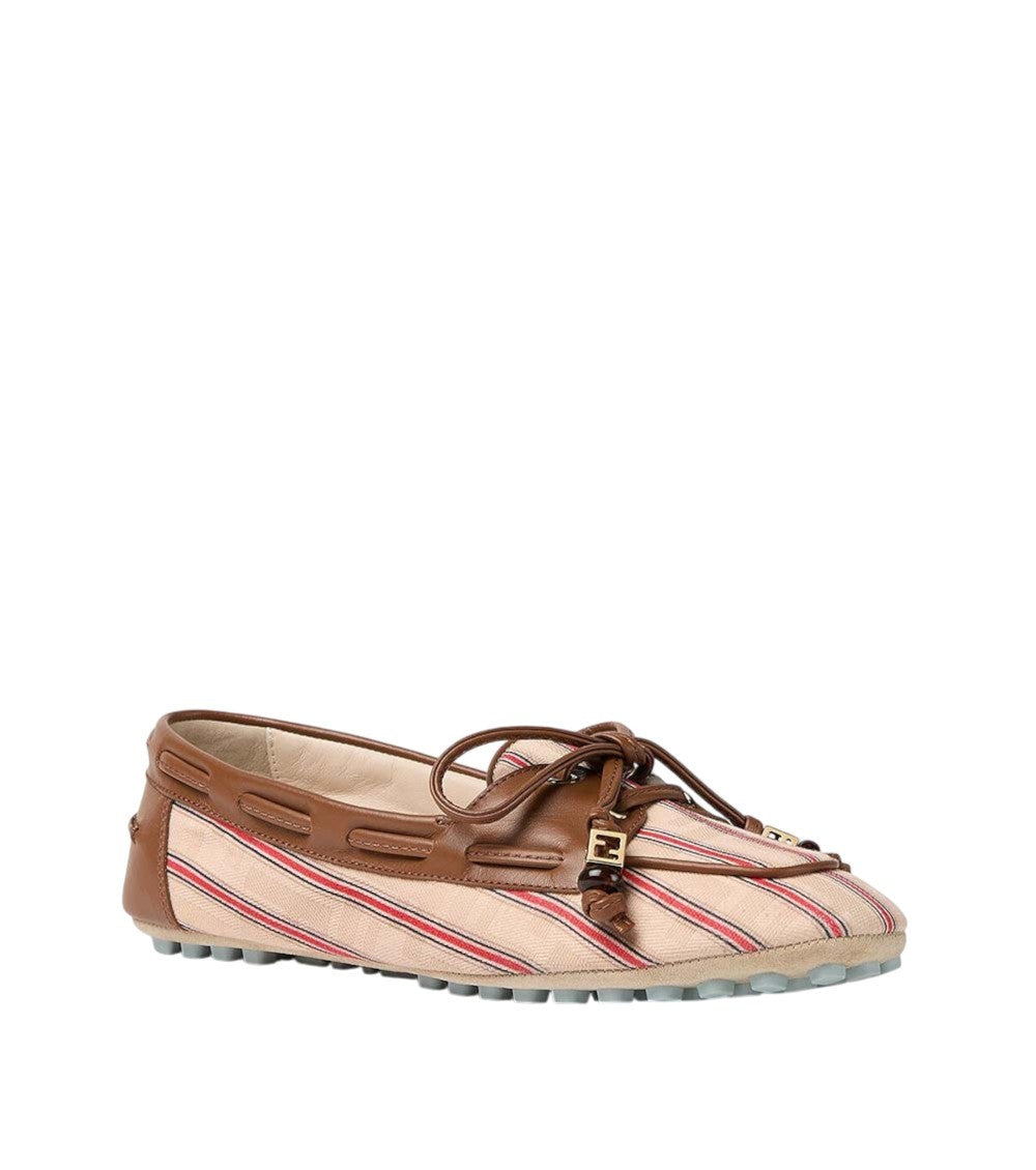 Brown Stripes Loafers 1
