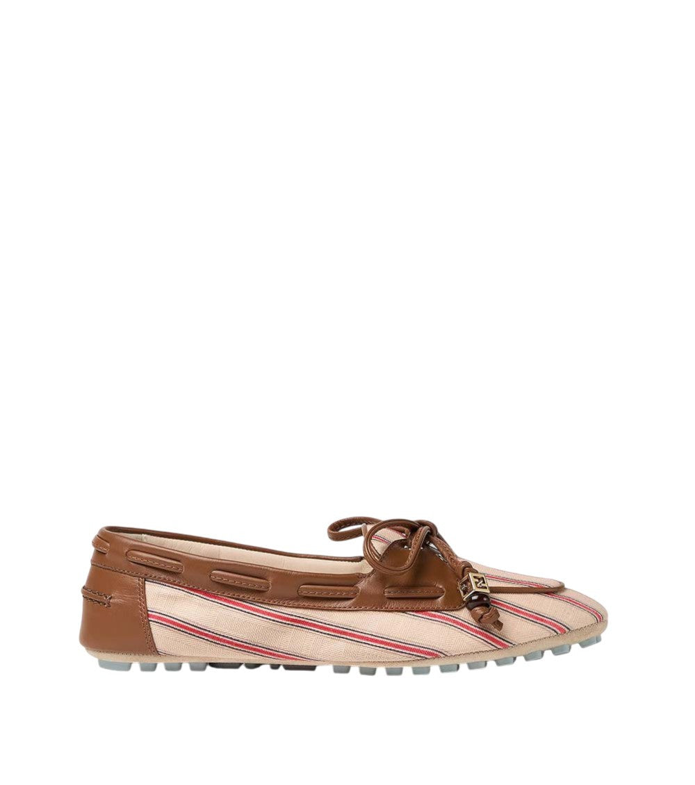 Brown Stripes Loafers 2