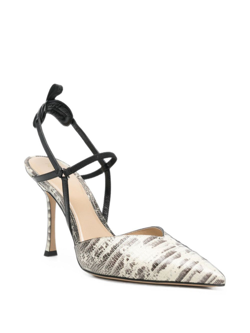Beige Printed Pumps 2