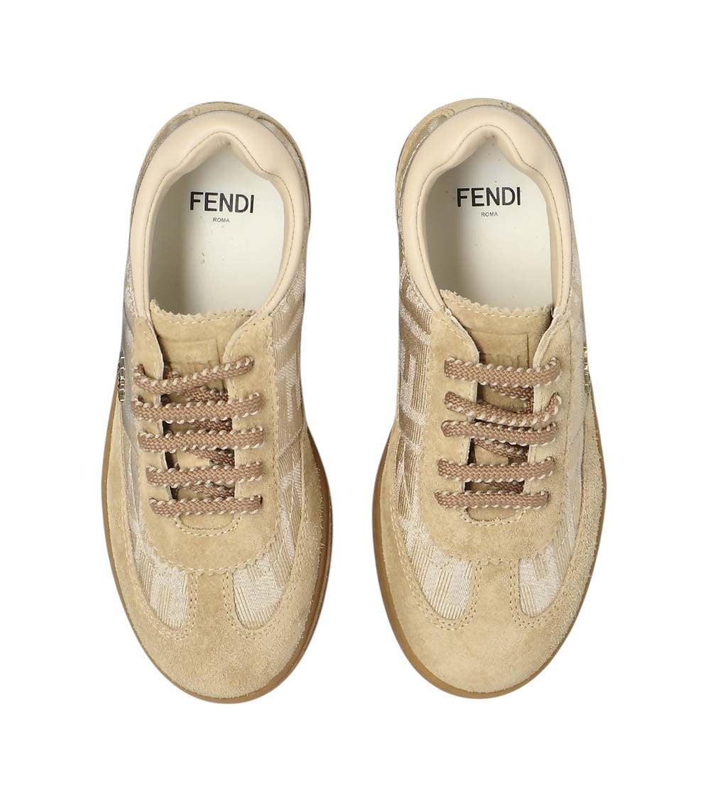 Beige Logo Sneakers 3