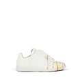 White Paint-Splatter Sneakers 1