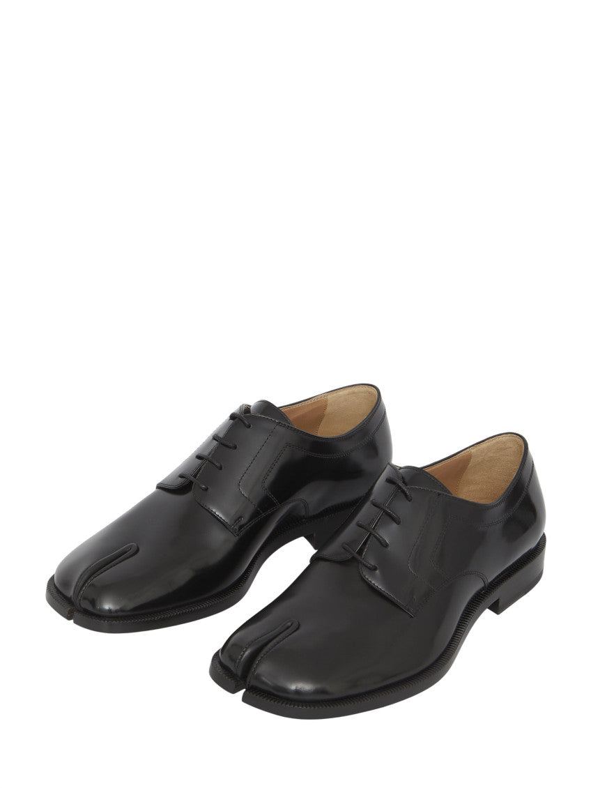 Black Tabi Lace-up Shoes 5