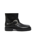 Black Tabi Leather Boots 1