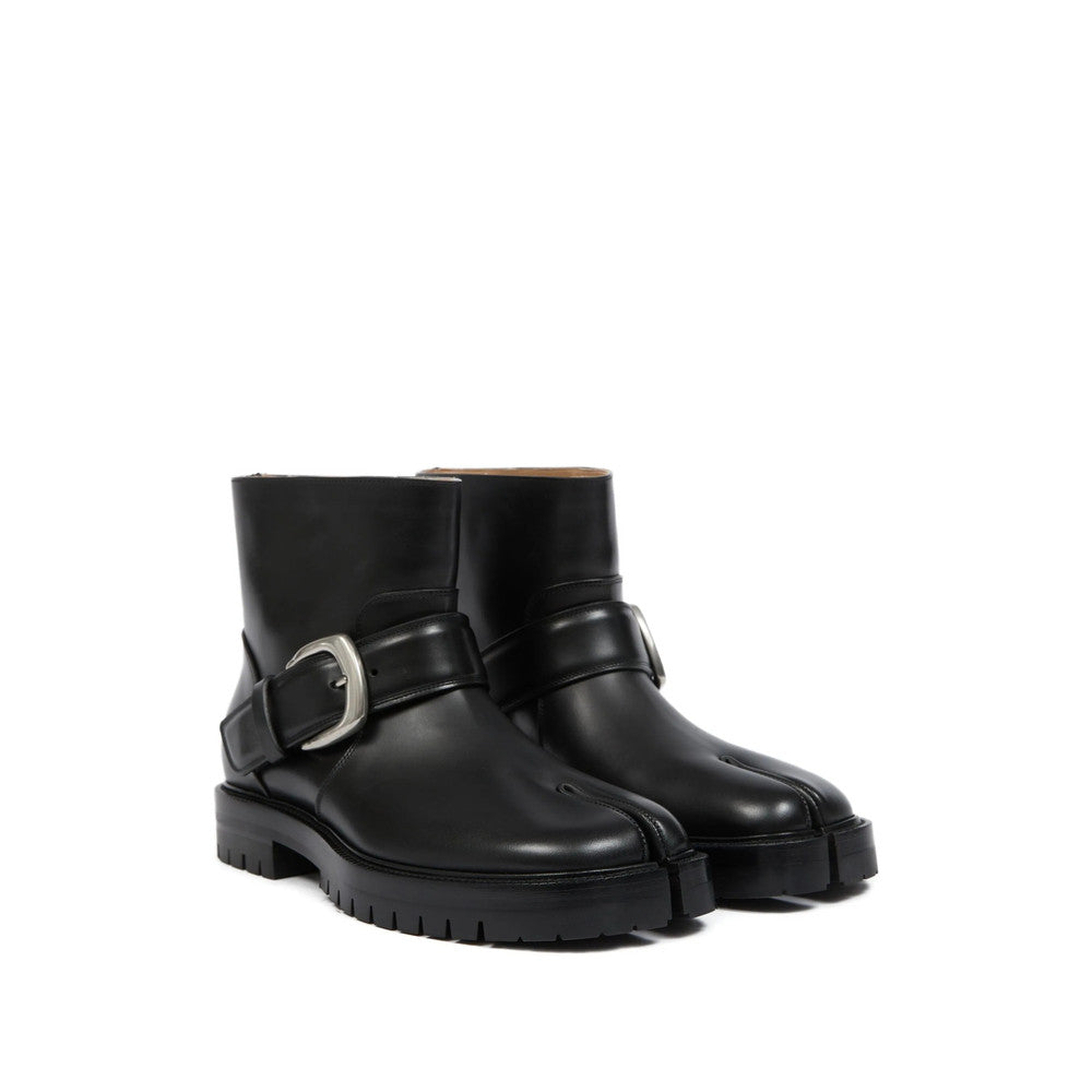 Black Tabi Leather Boots 2