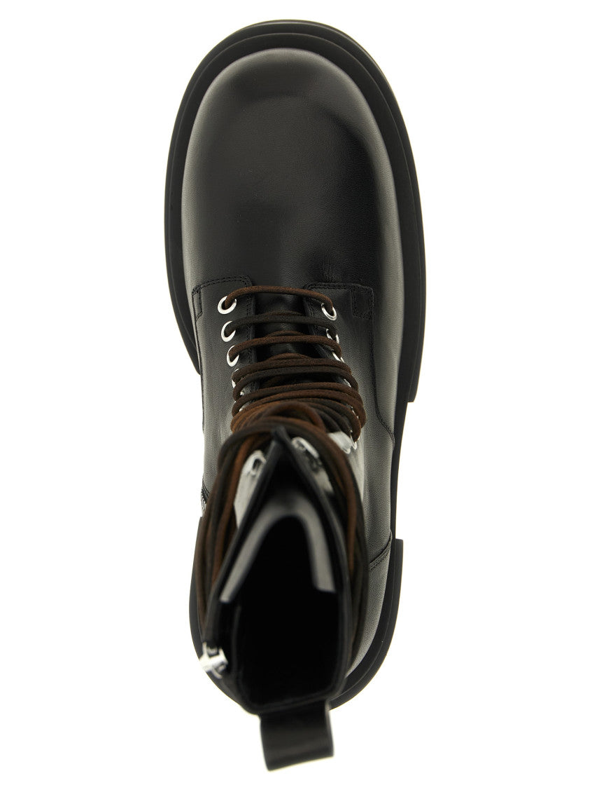 Black Lace-Up Bogun Boots 4