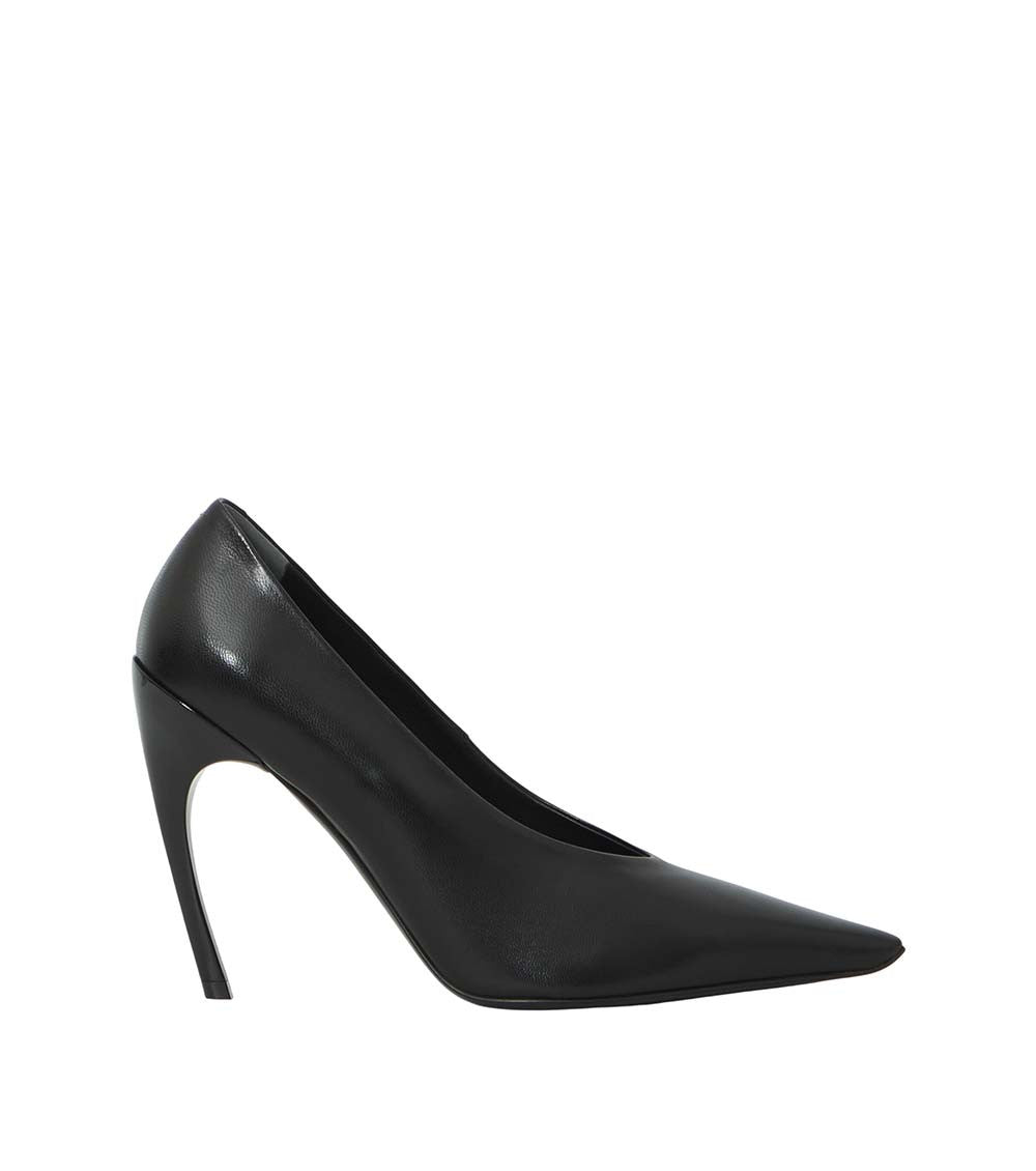 Black Leather Pumps 1